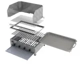 MUE Gas-Kombibräter 4-flammig