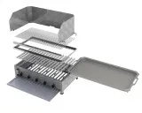 MUE Gas-Kombibräter 5-flammig