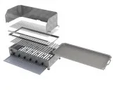 MUE Gas-Kombibräter 6-flammig