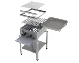 MUE Gas-Kombibräter 2-flammig