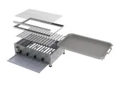 MUE Gas-Kombibräter 4-flammig