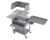 MUE Gas-Kombibräter 4-flammig