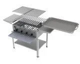 MUE Gas-Kombibräter 4-flammig