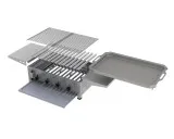 MUE Gas-Kombibräter 4-flammig