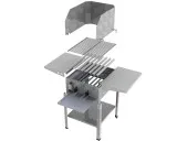 MUE Gas-Kombibräter 2-flammig