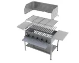 MUE Gas-Kombibräter 5-flammig