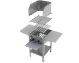 MUE Gas-Kombibräter 2-flammig