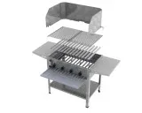 MUE Gas-Kombibräter 4-flammig