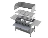 MUE Gas-Kombibräter 5-flammig